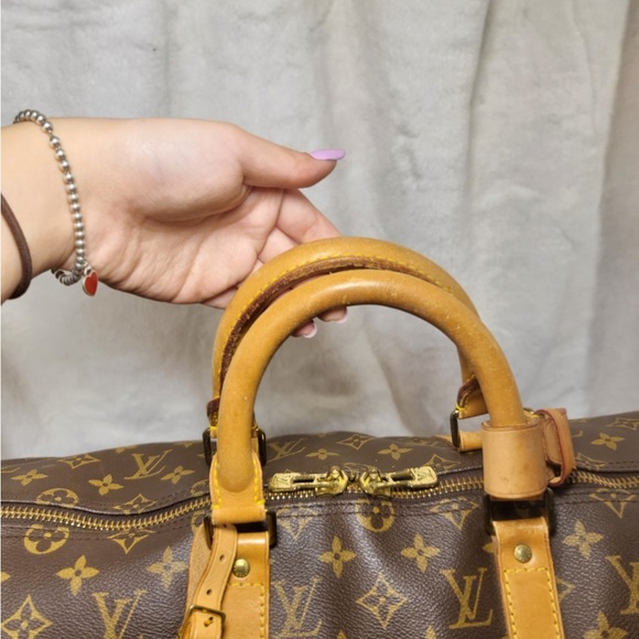 Authentic Louis Vuitton Keepall 50 bandouliere duffel travel bag - Picture 8 of 16